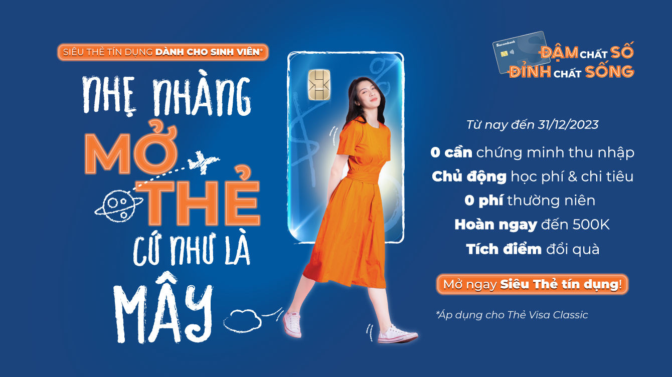 Nhẹ nhàng mở thẻ cứ như là mây