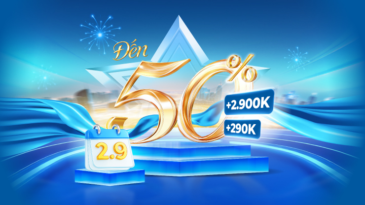 Mừng Quốc khánh 2/9, nhận hoàn tiền lên đến 2,9 triệu đồng cùng Sacombank