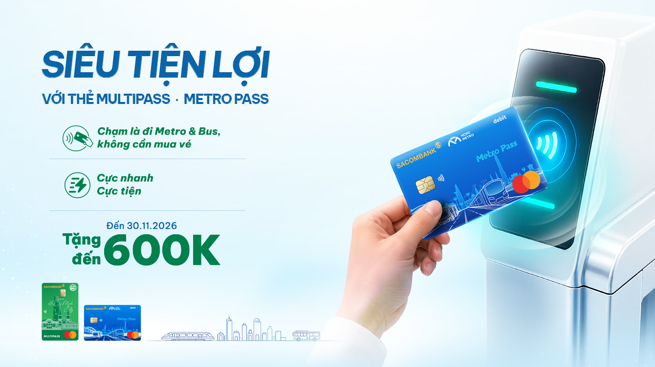 Chạm đi Metro & Bus tiện lợi - Nhận ưu đãi tới 600k