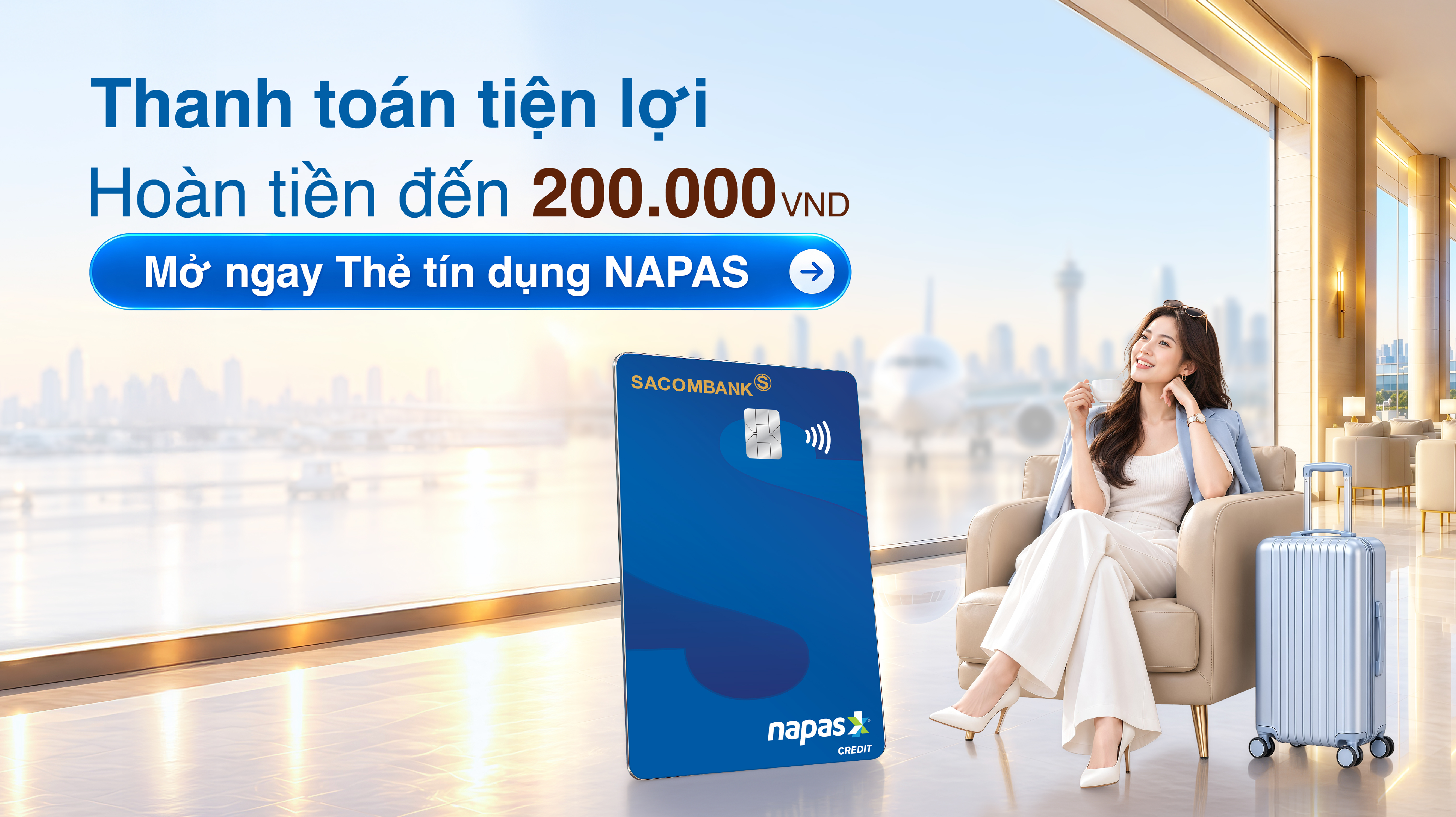 Ưu đãi hoàn tiền dành cho chủ thẻ tín dụng Napas