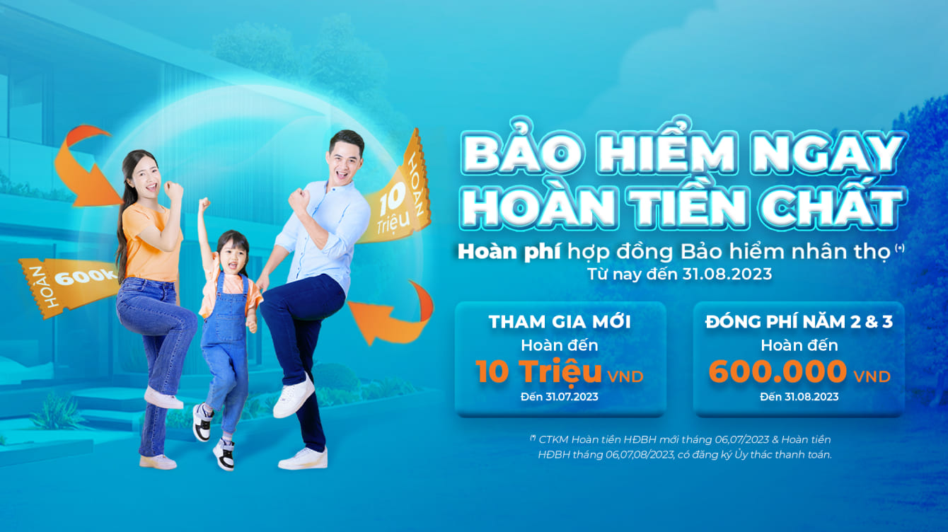 Bảo hiểm ngay - Hoàn tiền chất