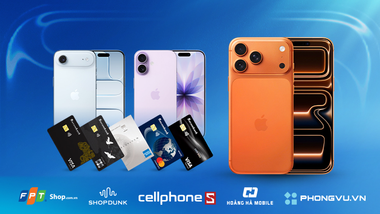 Ưu đãi mua iPhone 17 với thẻ Sacombank
