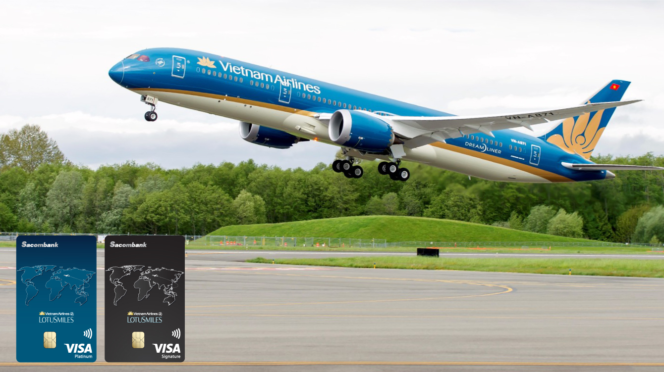Thẻ Sacombank Vietnam Airlines Visa