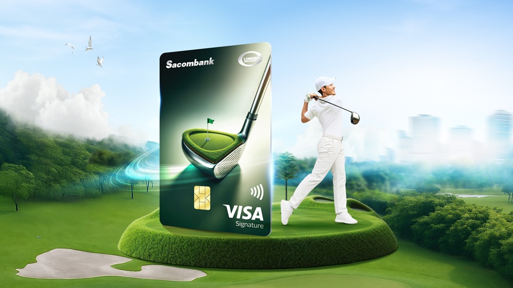 Sacombank ra mắt thẻ tín dụng quốc tế Visa Signature Golf Long Biên
