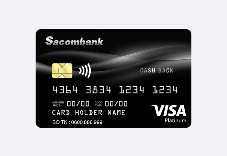 Thẻ Sacombank Visa Platinum Cashback