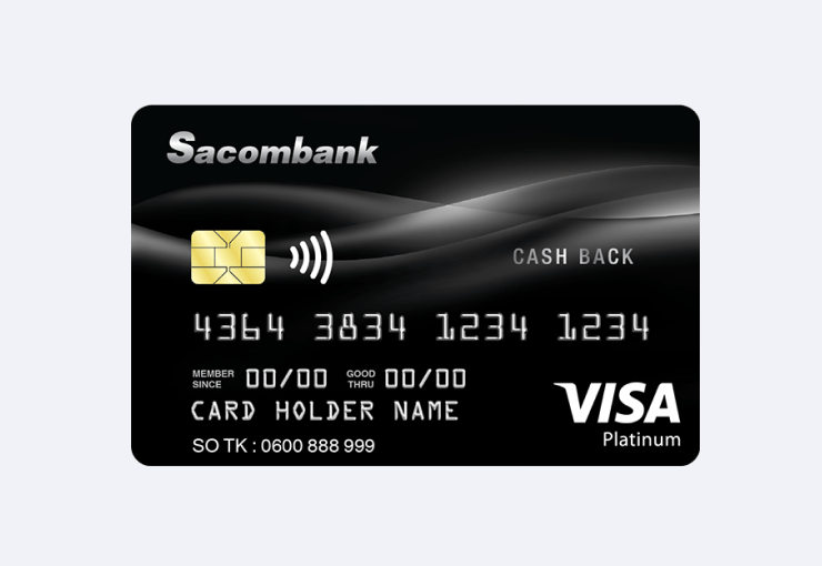 Thẻ Sacombank Visa Platinum Cashback