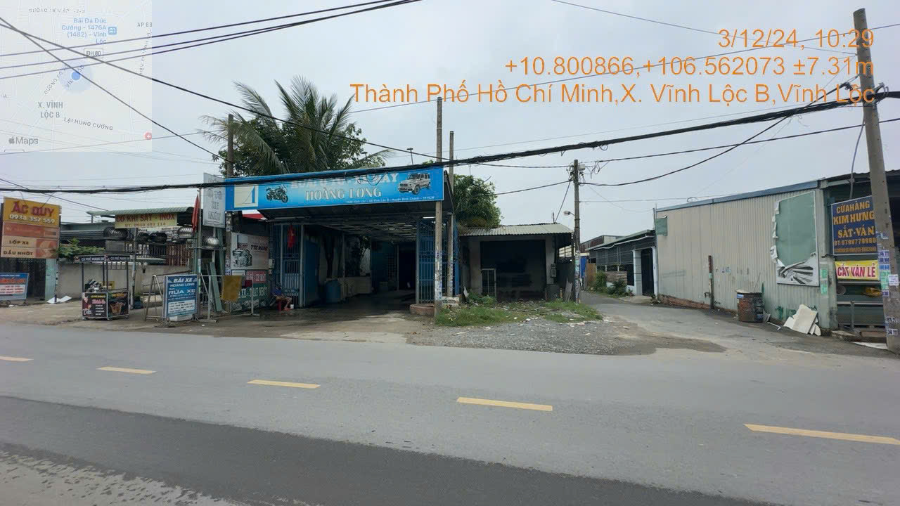 Bán bất  động sản tại xã Vĩnh Lộc B, huyện Bình Chánh (nay là xã Tân Vĩnh Lộc), Tp.HCM