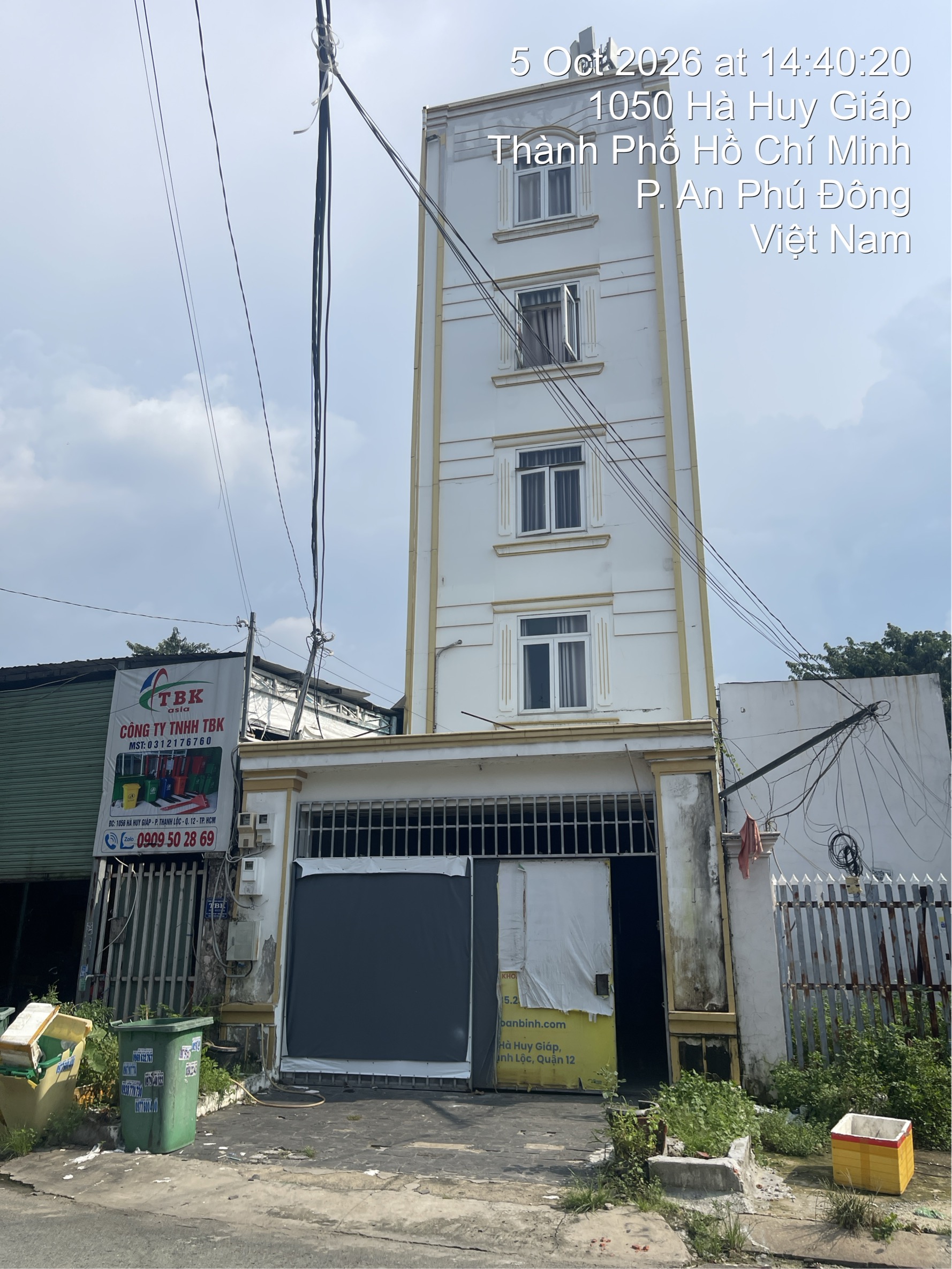 Bán bất động sản tại số 1002 Hà Huy Giáp, KP2, phường Thạnh Lộc, Quận 12 (nay là phường An Phú Đông), Tp.HCM