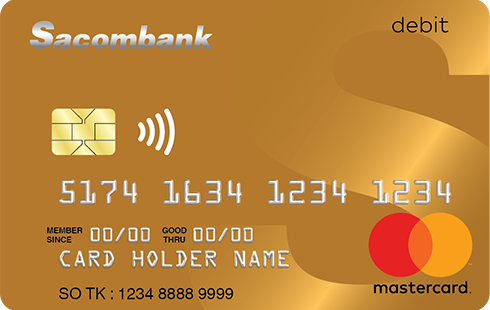 Thẻ Sacombank Mastercard Debit