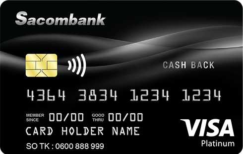 Thẻ Sacombank Visa Platinum Cashback