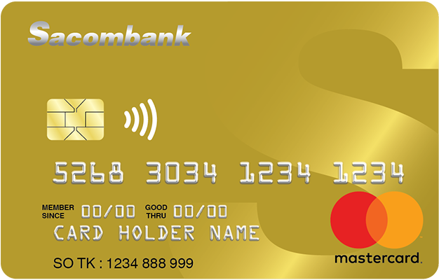 Thẻ tín dụng Sacombank Mastercard