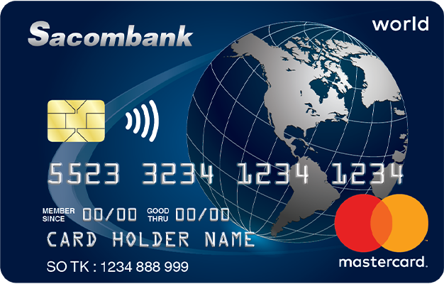 Thẻ tín dụng Sacombank World Mastercard