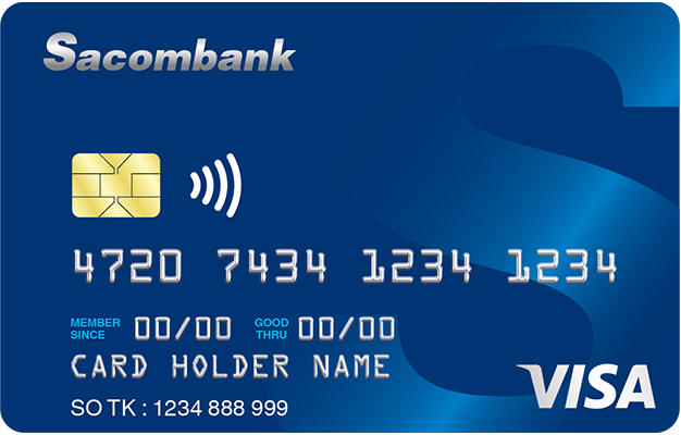 Thẻ tín dụng Sacombank Visa