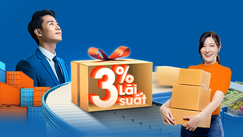 Super preferential loan with interest rates starting from 3% at Sacombank