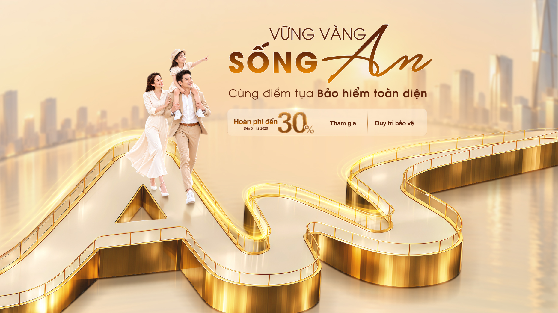 Vững Vàng Sống An – Hoàn Đến 30% Phí Bảo Hiểm Nhân Thọ