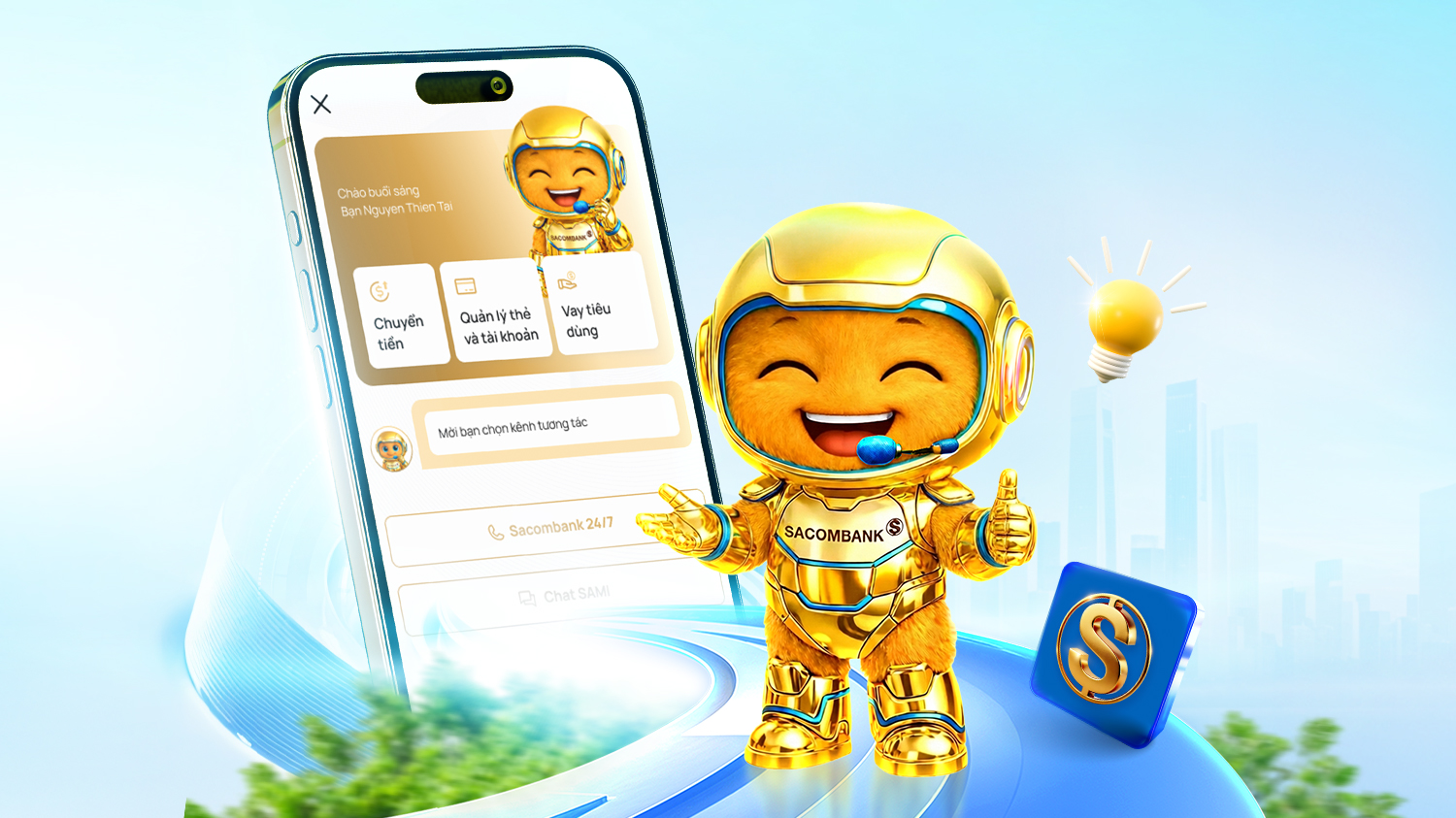 SACOMBANK chính thức ra mắt trợ lý số SAMI trên ứng dụng SACOMBANK PAY