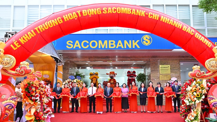 SACOMBANK khai trương Chi nhánh Bắc Giang, mở rộng hiện diện tại khu vực phía Bắc