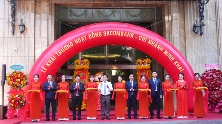 SACOMBANK khai trương Chi nhánh Minh Khai - Tăng kết nối tài chính tại trung tâm TP.HCM