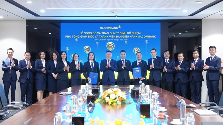 SACOMBANK kiện toàn đội ngũ lãnh đạo cấp cao