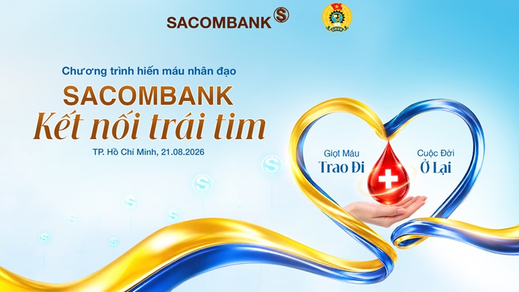 "Kết nối trái tim" - SACOMBANK bước sang năm thứ 14 chương trình hiến máu nhân đạo