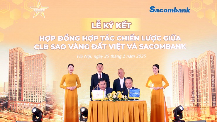 Sacombank and Vietnam Gold Star Club sign strategic cooperation agreement