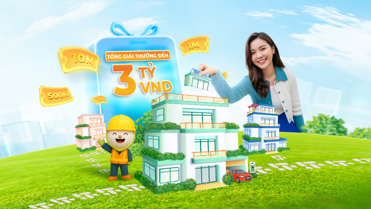 Cùng Sacombank Pay “Xây nhà xanh – Nhận quà nhanh” với tổng giá trị lên đến 3 tỷ đồng