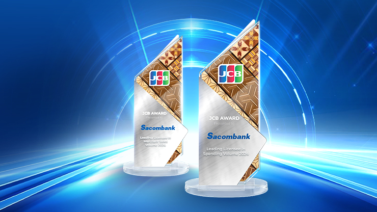 Sacombank nhiều năm liền đứng đầu về doanh số giao dịch thẻ JCB