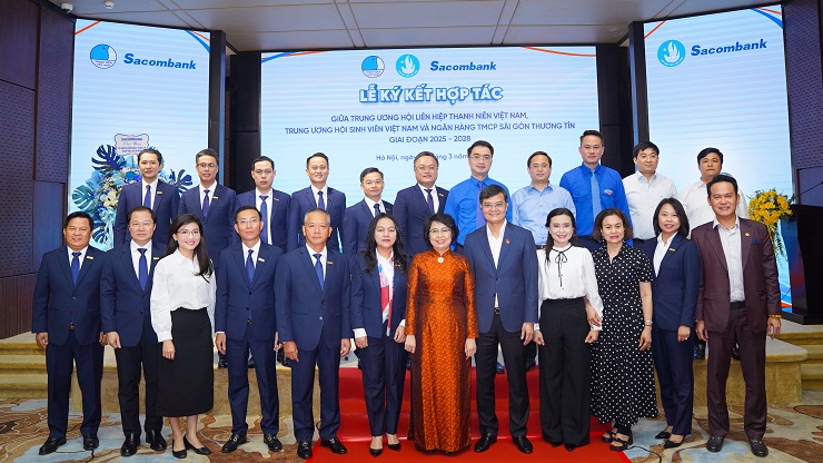 Sacombank hợp tác với Hội Liên hiệp Thanh niên Việt Nam, Hội Sinh viên Việt Nam nâng cao kiến thức tài chính số cho giới trẻ