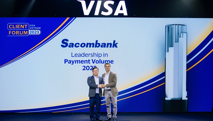 Sacombank tiếp tục là ngân hàng dẫn đầu về doanh số thanh toán thẻ Visa tại Việt Nam 1