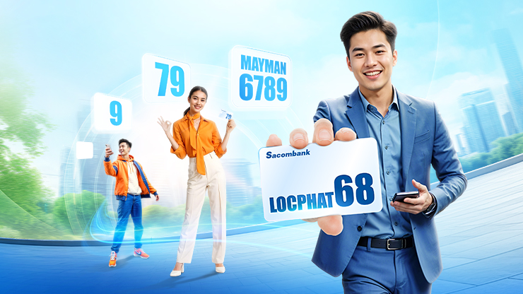 Sacombank nâng cấp dịch vụ tài khoản siêu đẹp - Định danh phong cách tài khoản với cả chữ & số